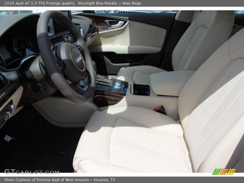 Moonlight Blue Metallic / Atlas Beige 2016 Audi A7 3.0 TFSI Prestige quattro