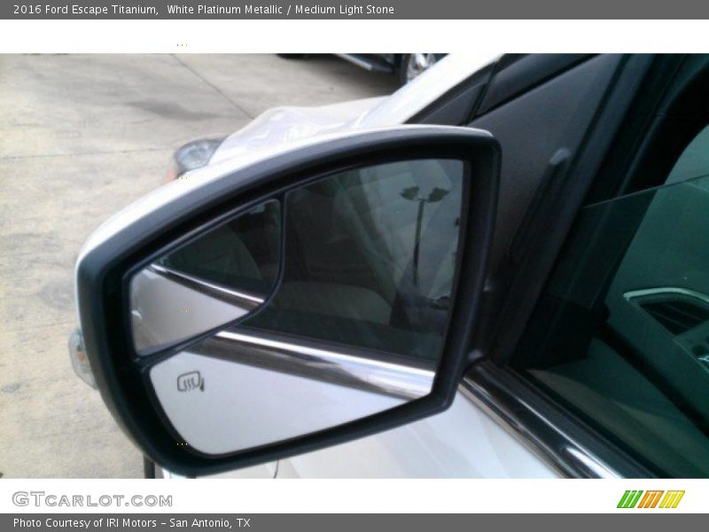 White Platinum Metallic / Medium Light Stone 2016 Ford Escape Titanium