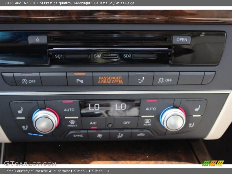 Moonlight Blue Metallic / Atlas Beige 2016 Audi A7 3.0 TFSI Prestige quattro