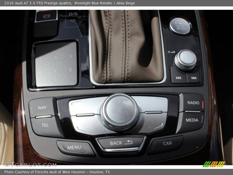 Moonlight Blue Metallic / Atlas Beige 2016 Audi A7 3.0 TFSI Prestige quattro