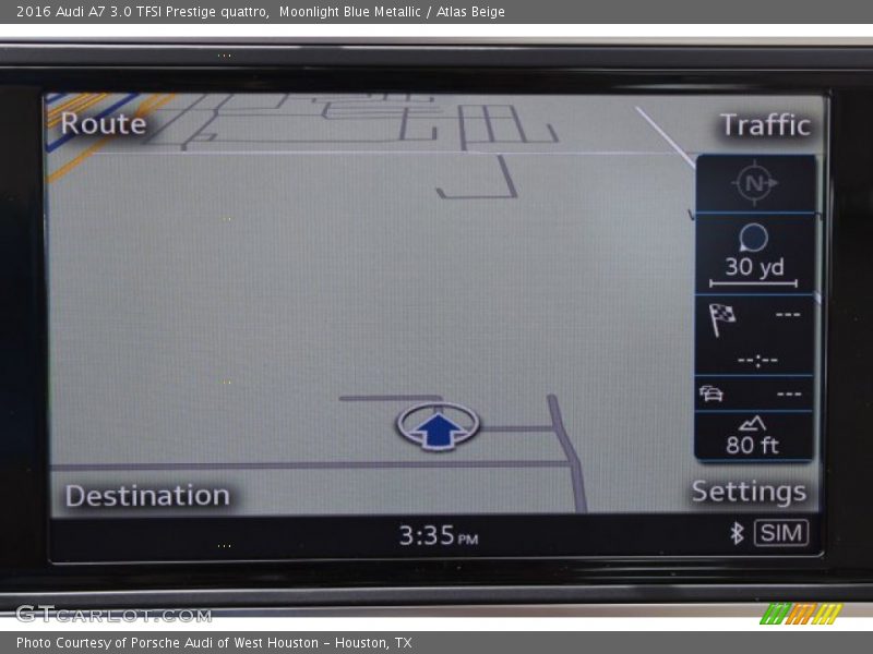 Moonlight Blue Metallic / Atlas Beige 2016 Audi A7 3.0 TFSI Prestige quattro