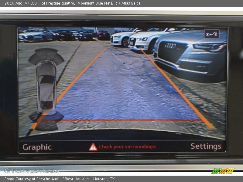 Moonlight Blue Metallic / Atlas Beige 2016 Audi A7 3.0 TFSI Prestige quattro