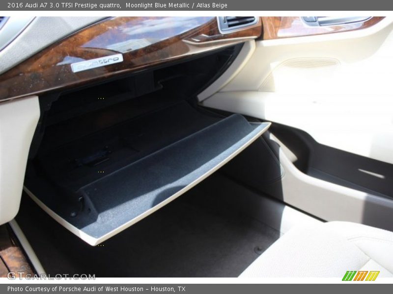 Moonlight Blue Metallic / Atlas Beige 2016 Audi A7 3.0 TFSI Prestige quattro