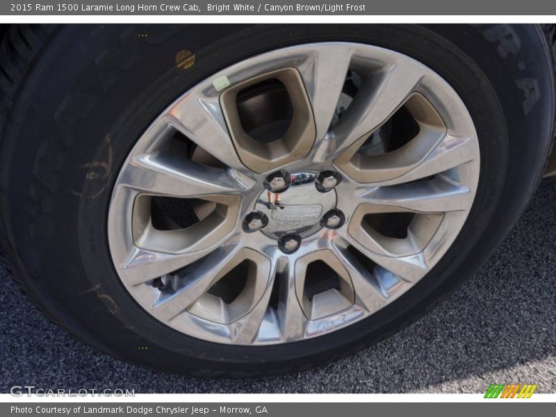 Bright White / Canyon Brown/Light Frost 2015 Ram 1500 Laramie Long Horn Crew Cab