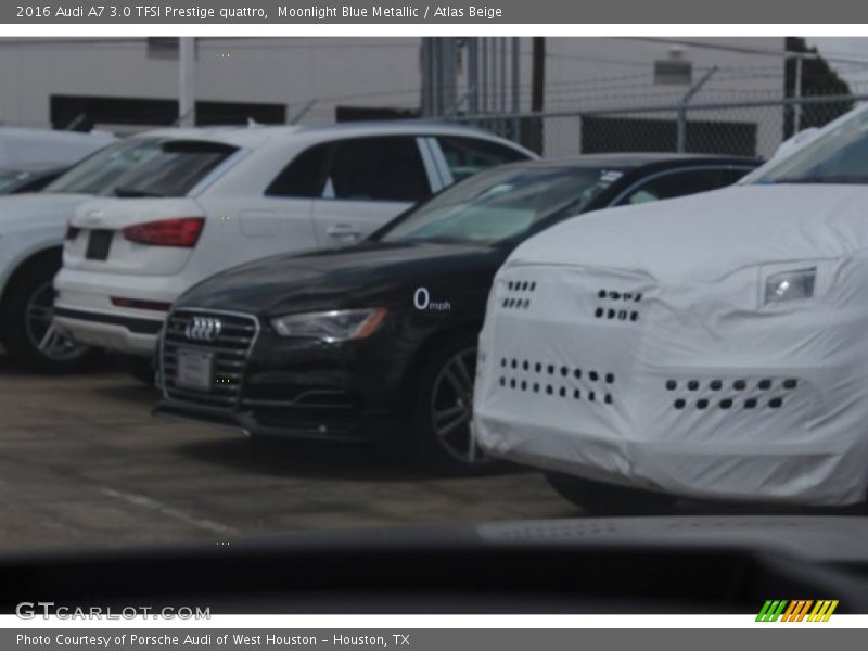 Moonlight Blue Metallic / Atlas Beige 2016 Audi A7 3.0 TFSI Prestige quattro
