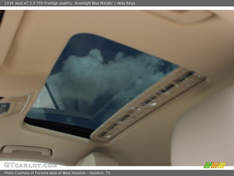 Moonlight Blue Metallic / Atlas Beige 2016 Audi A7 3.0 TFSI Prestige quattro