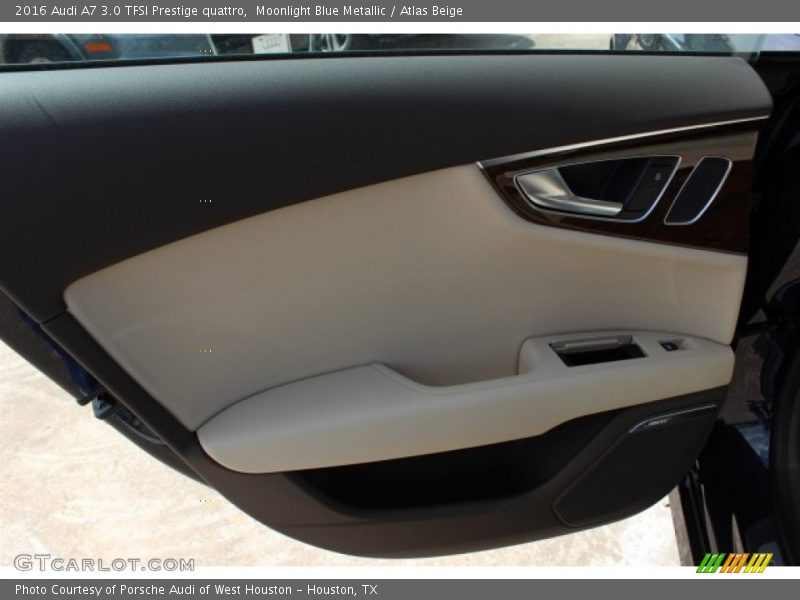 Moonlight Blue Metallic / Atlas Beige 2016 Audi A7 3.0 TFSI Prestige quattro