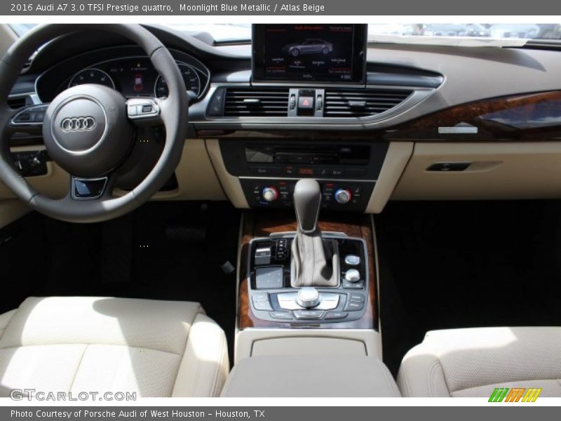 Moonlight Blue Metallic / Atlas Beige 2016 Audi A7 3.0 TFSI Prestige quattro
