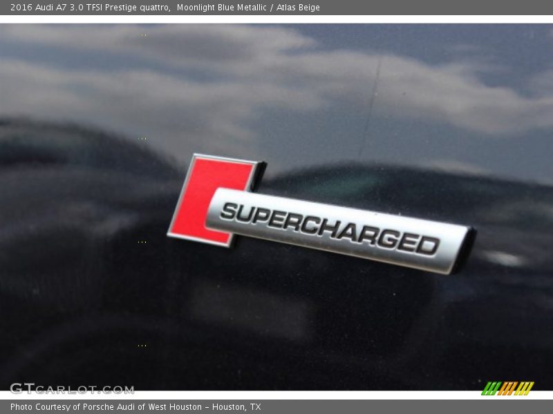 Moonlight Blue Metallic / Atlas Beige 2016 Audi A7 3.0 TFSI Prestige quattro