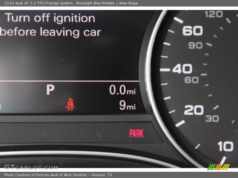 Moonlight Blue Metallic / Atlas Beige 2016 Audi A7 3.0 TFSI Prestige quattro
