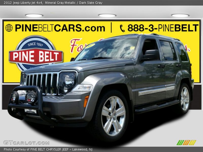 Mineral Gray Metallic / Dark Slate Gray 2012 Jeep Liberty Jet 4x4