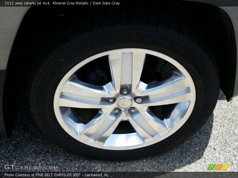 Mineral Gray Metallic / Dark Slate Gray 2012 Jeep Liberty Jet 4x4