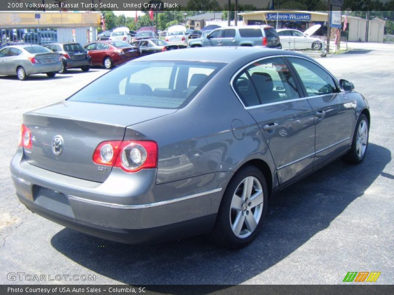 United Gray / Black 2008 Volkswagen Passat Turbo Sedan