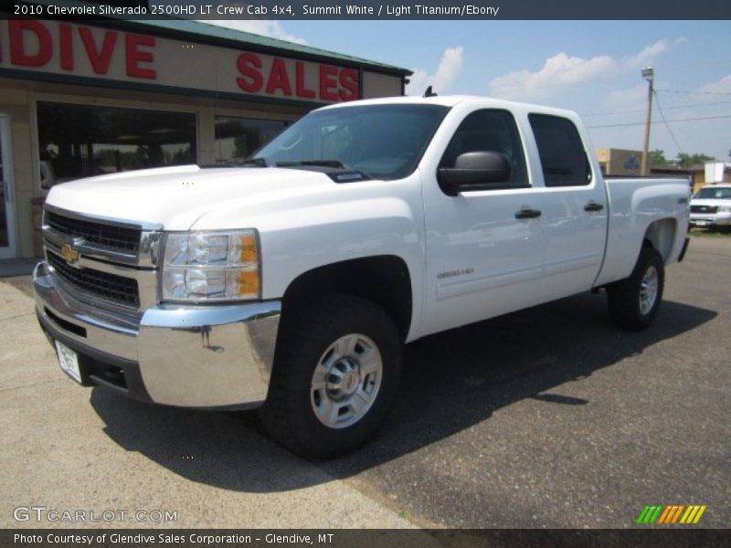 Summit White / Light Titanium/Ebony 2010 Chevrolet Silverado 2500HD LT Crew Cab 4x4