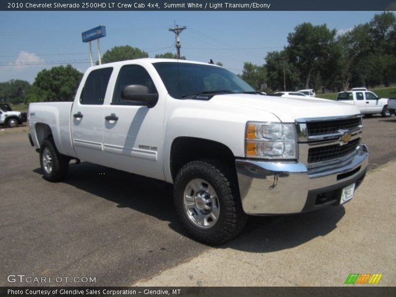 Summit White / Light Titanium/Ebony 2010 Chevrolet Silverado 2500HD LT Crew Cab 4x4