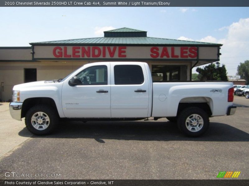 Summit White / Light Titanium/Ebony 2010 Chevrolet Silverado 2500HD LT Crew Cab 4x4