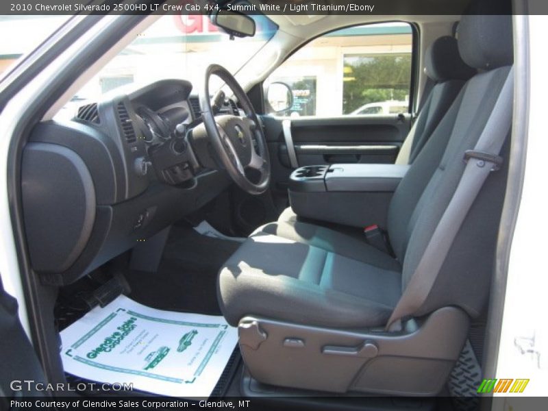 Summit White / Light Titanium/Ebony 2010 Chevrolet Silverado 2500HD LT Crew Cab 4x4