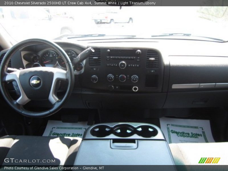 Summit White / Light Titanium/Ebony 2010 Chevrolet Silverado 2500HD LT Crew Cab 4x4
