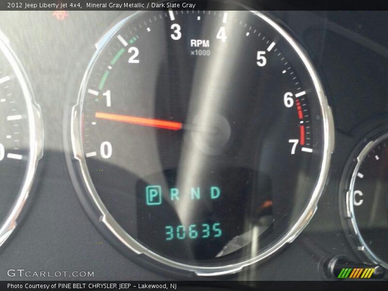 Mineral Gray Metallic / Dark Slate Gray 2012 Jeep Liberty Jet 4x4