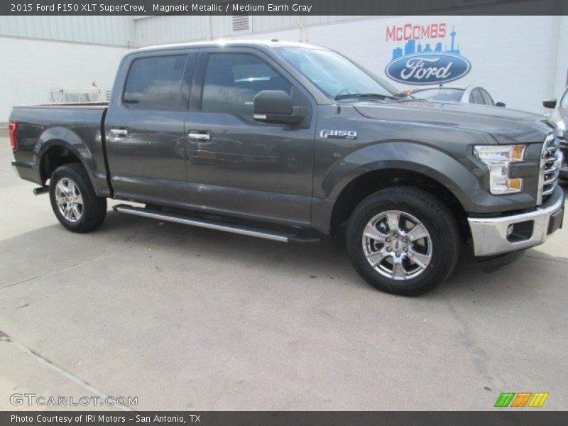 Magnetic Metallic / Medium Earth Gray 2015 Ford F150 XLT SuperCrew