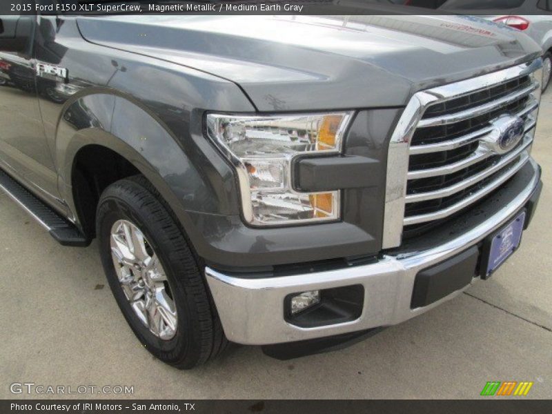 Magnetic Metallic / Medium Earth Gray 2015 Ford F150 XLT SuperCrew