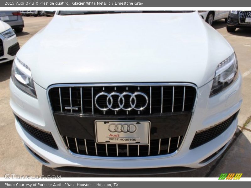 Glacier White Metallic / Limestone Gray 2015 Audi Q7 3.0 Prestige quattro