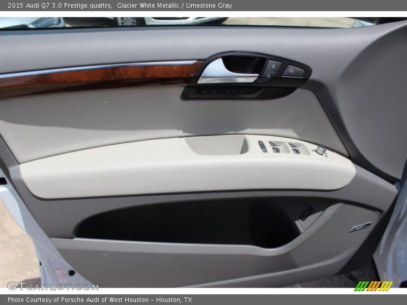 Glacier White Metallic / Limestone Gray 2015 Audi Q7 3.0 Prestige quattro