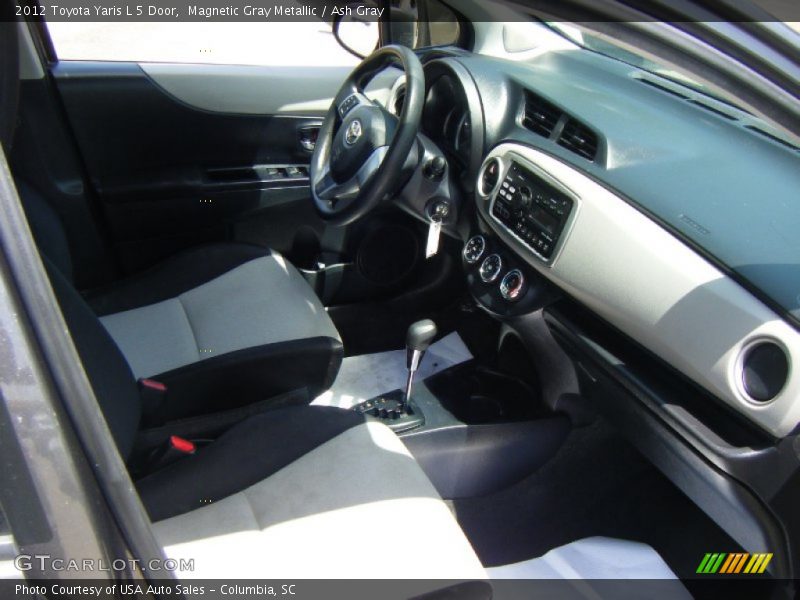 Magnetic Gray Metallic / Ash Gray 2012 Toyota Yaris L 5 Door