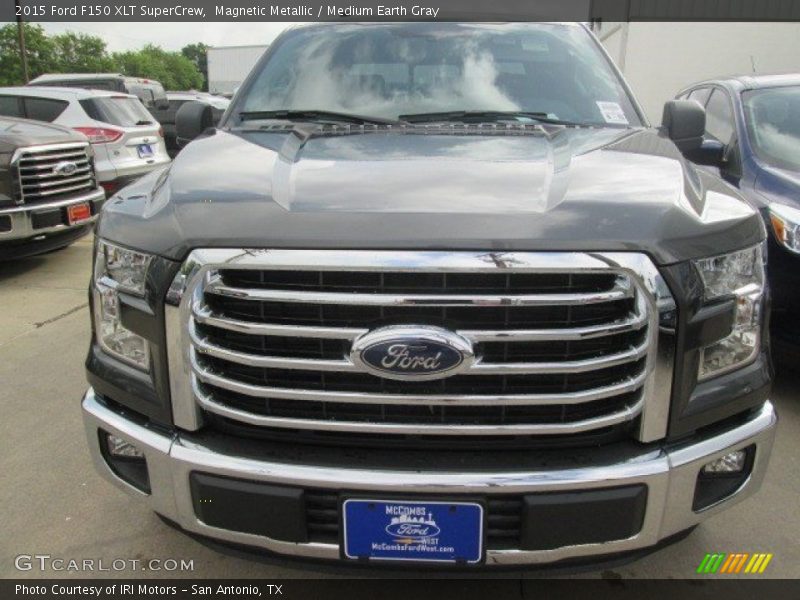 Magnetic Metallic / Medium Earth Gray 2015 Ford F150 XLT SuperCrew