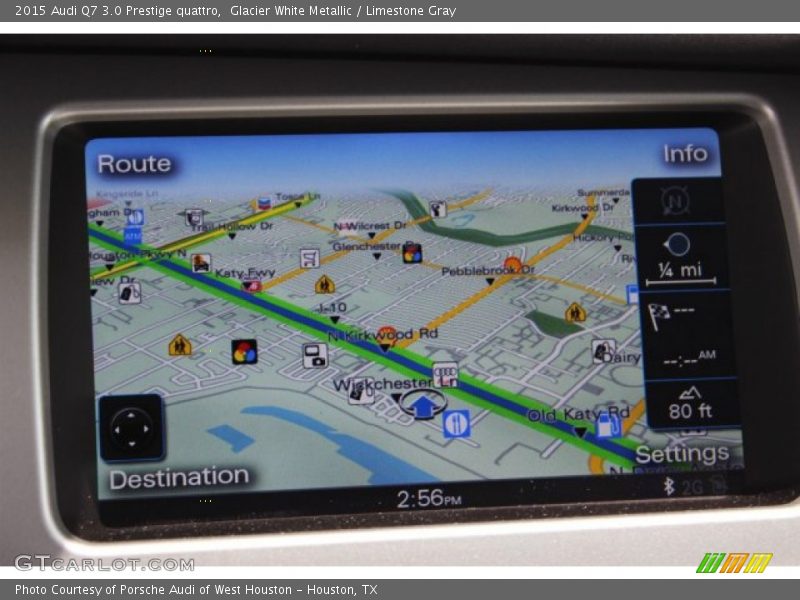 Glacier White Metallic / Limestone Gray 2015 Audi Q7 3.0 Prestige quattro