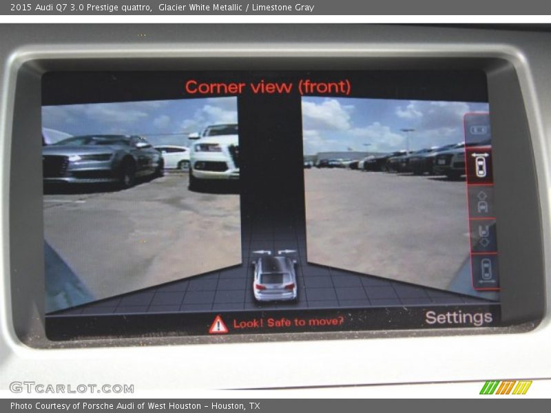 Glacier White Metallic / Limestone Gray 2015 Audi Q7 3.0 Prestige quattro