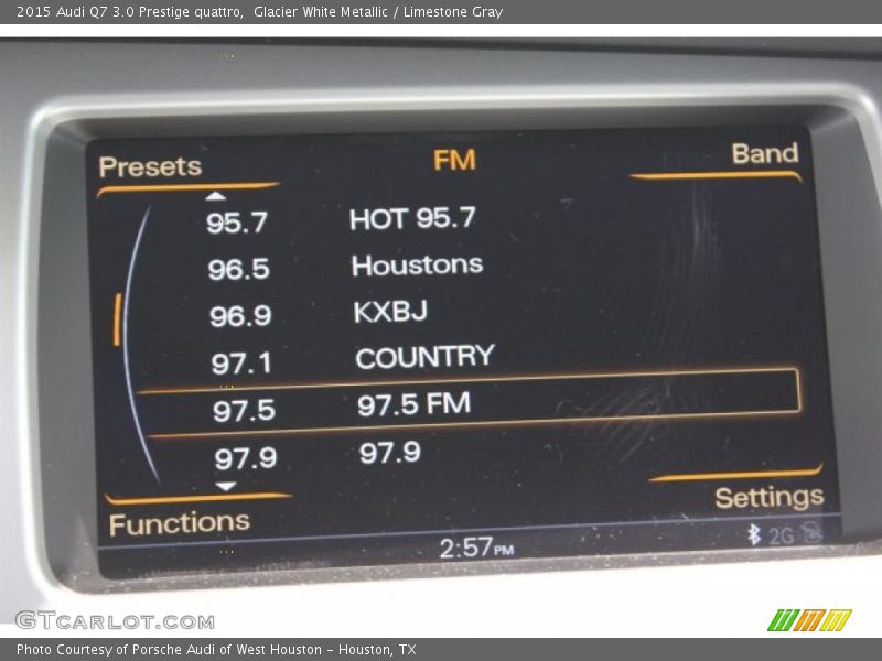 Glacier White Metallic / Limestone Gray 2015 Audi Q7 3.0 Prestige quattro