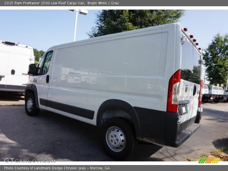 Bright White / Gray 2015 Ram ProMaster 1500 Low Roof Cargo Van