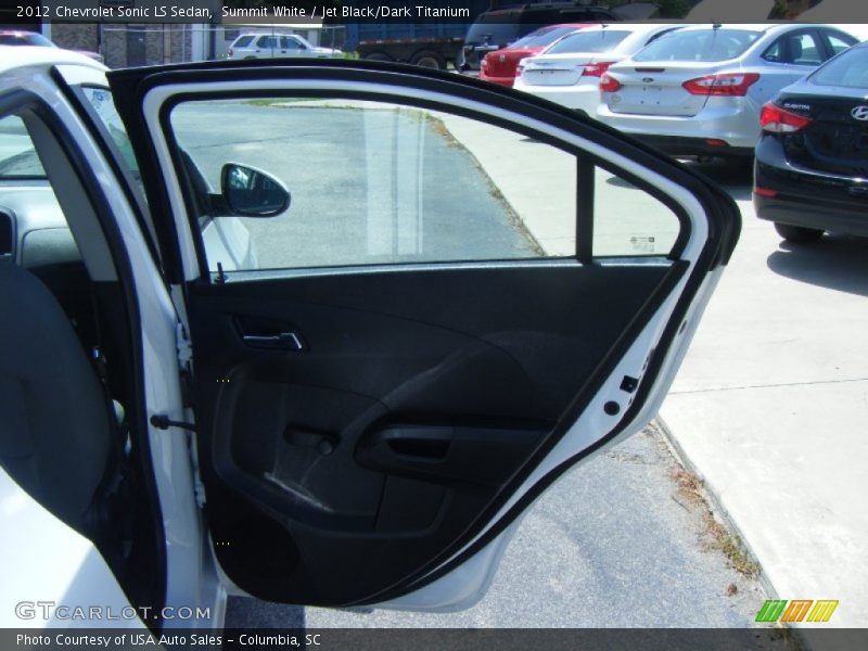 Summit White / Jet Black/Dark Titanium 2012 Chevrolet Sonic LS Sedan