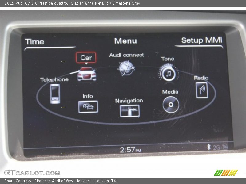 Glacier White Metallic / Limestone Gray 2015 Audi Q7 3.0 Prestige quattro