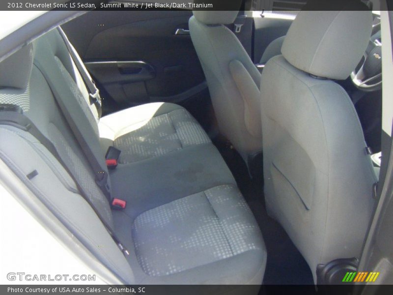 Summit White / Jet Black/Dark Titanium 2012 Chevrolet Sonic LS Sedan