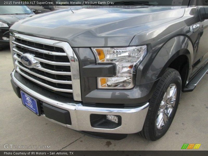 Magnetic Metallic / Medium Earth Gray 2015 Ford F150 XLT SuperCrew