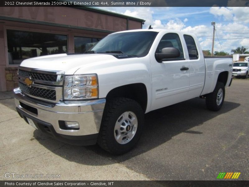Summit White / Ebony 2012 Chevrolet Silverado 2500HD LT Extended Cab 4x4