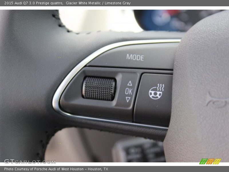 Glacier White Metallic / Limestone Gray 2015 Audi Q7 3.0 Prestige quattro