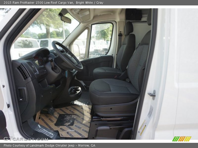 Bright White / Gray 2015 Ram ProMaster 1500 Low Roof Cargo Van