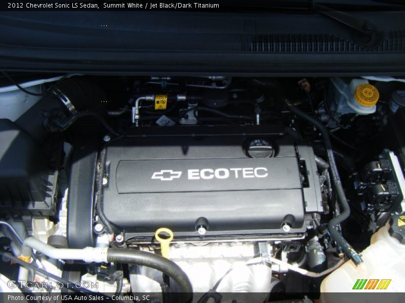 Summit White / Jet Black/Dark Titanium 2012 Chevrolet Sonic LS Sedan