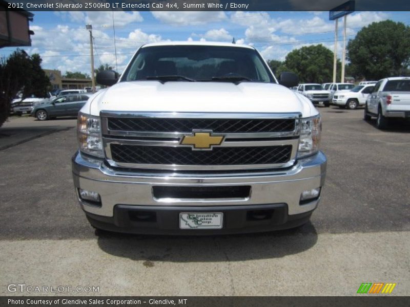 Summit White / Ebony 2012 Chevrolet Silverado 2500HD LT Extended Cab 4x4