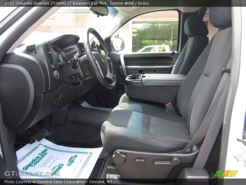 Summit White / Ebony 2012 Chevrolet Silverado 2500HD LT Extended Cab 4x4