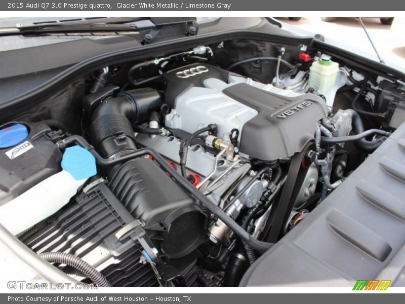Glacier White Metallic / Limestone Gray 2015 Audi Q7 3.0 Prestige quattro