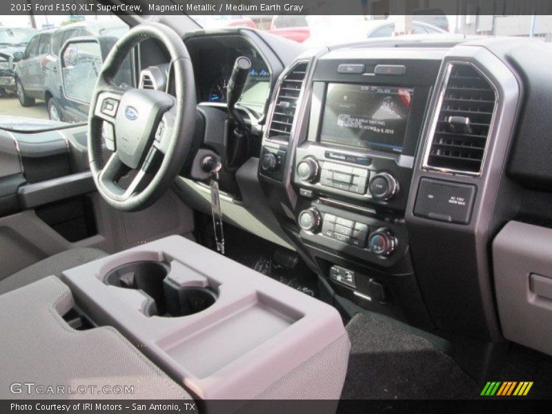 Magnetic Metallic / Medium Earth Gray 2015 Ford F150 XLT SuperCrew
