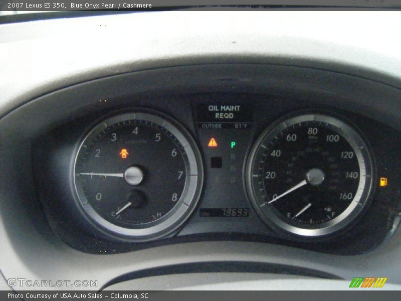 Blue Onyx Pearl / Cashmere 2007 Lexus ES 350