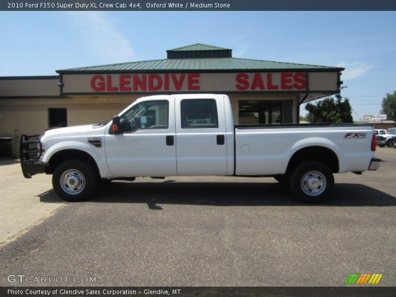 Oxford White / Medium Stone 2010 Ford F350 Super Duty XL Crew Cab 4x4