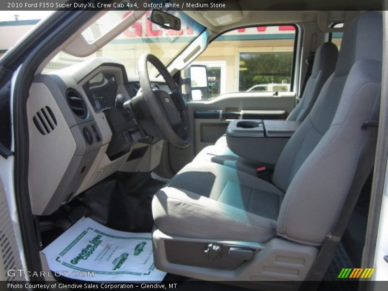 Oxford White / Medium Stone 2010 Ford F350 Super Duty XL Crew Cab 4x4