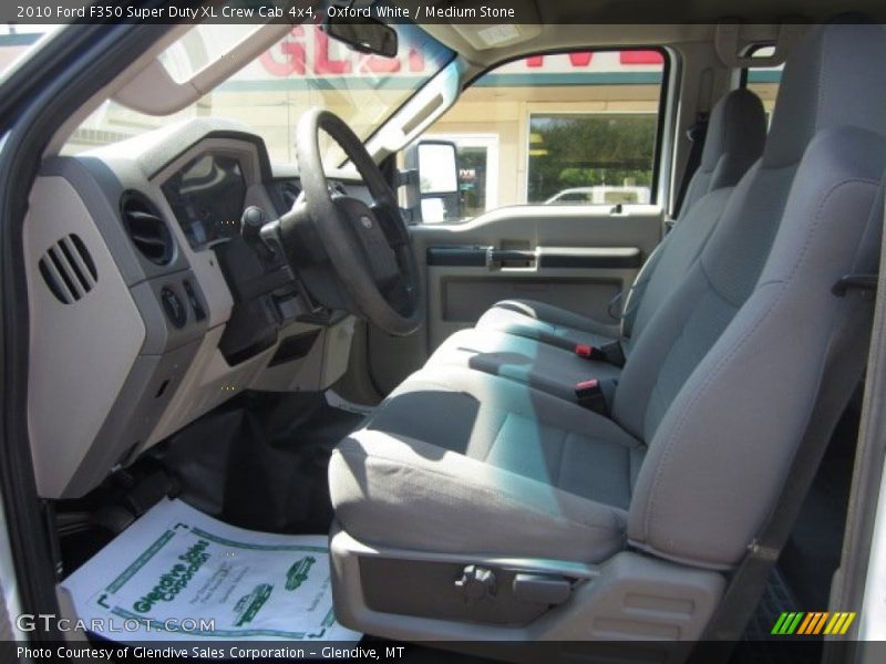 Oxford White / Medium Stone 2010 Ford F350 Super Duty XL Crew Cab 4x4