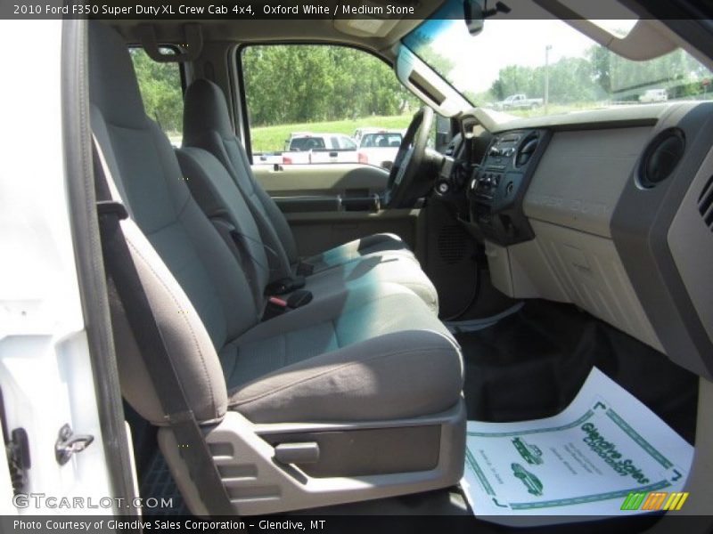 Oxford White / Medium Stone 2010 Ford F350 Super Duty XL Crew Cab 4x4